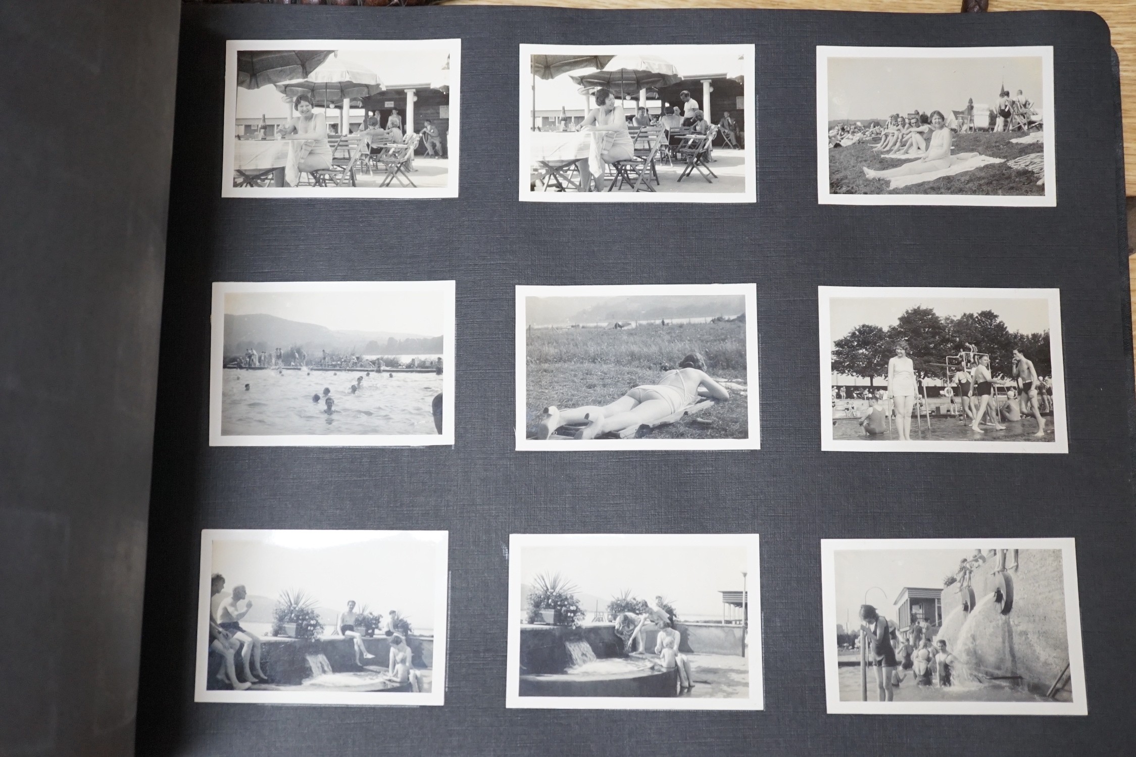An English photograph album with photos of a holiday to Germany in August 1936.